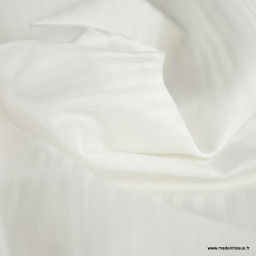 Tissu Satin à rayures 5mm pour draps en Grande Largeur - haut de gamme