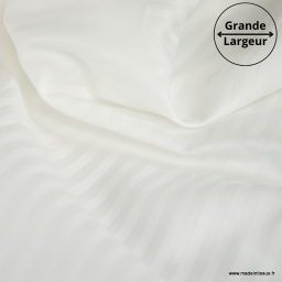 Tissu Satin à rayures 5mm pour draps en Grande Largeur - haut de gamme