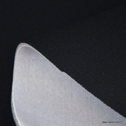Tissu pour ciel de toit et sellerie automobile piqué prime noir