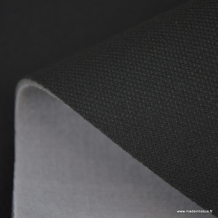 Tissu pour ciel de toit et sellerie automobile piqué prime anthracite