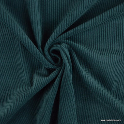 Tissu Velours côtelé coton coloris vert salicorne - OEKO TEX