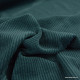 Tissu Velours côtelé coton coloris vert salicorne - OEKO TEX