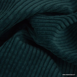 Tissu Velours côtelé coton coloris vert salicorne - OEKO TEX