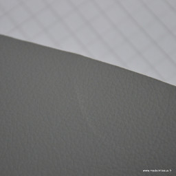 Simili cuir adhésif Gris en largeur 140 cm