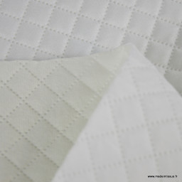 Tissu doublure matelassée acoustique et thermique – Écru