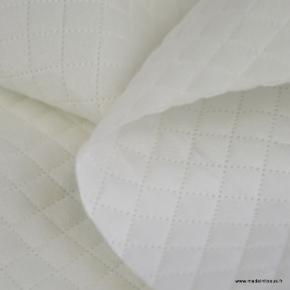 Tissu doublure matelassée acoustique et thermique – Écru