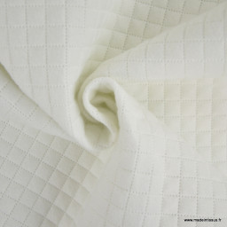 Tissu doublure matelassée acoustique et thermique – Écru