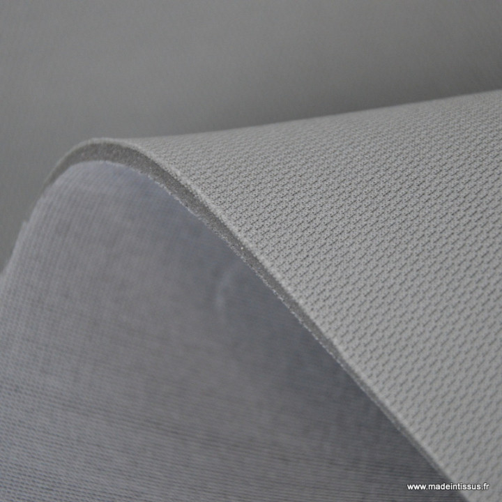 Tissu pour ciel de toit et sellerie automobile piqué damier gris