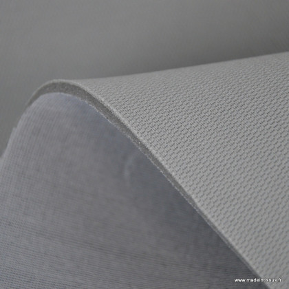Tissu pour ciel de toit et sellerie automobile piqué damier gris