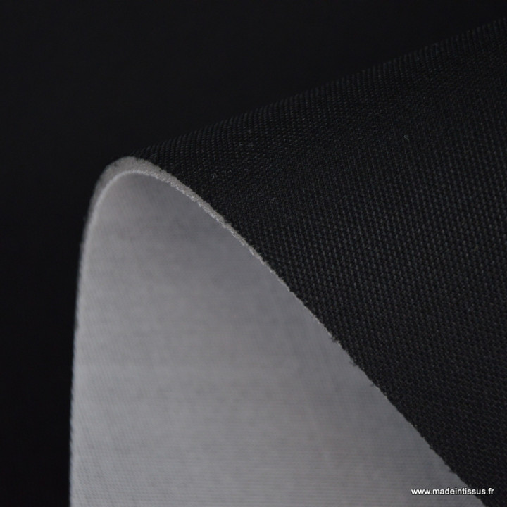Tissu pour ciel de toit et sellerie automobile piqué lacost noir