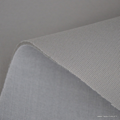 Tissu pour ciel de toit et sellerie automobile piqué lacost gris