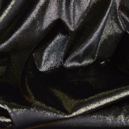 Tissu jersey velours à paillettes dorées fond Noir