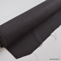 destockage tissu twill polyester viscose chocolat, 4.50m