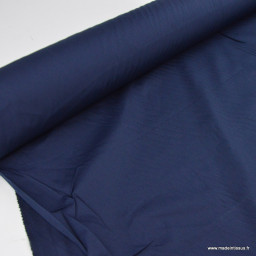 destockage Tissu polyester coton uni marine 8m