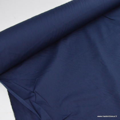destockage Tissu polyester coton uni marine 8m