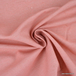 destockage Tissu Sergé lourd coton lin naturel rouge 2.75m