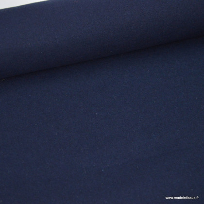 destockage Tissu flanelle coton marine 2.50m
