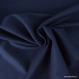 destockage Tissu flanelle coton marine 2.50m