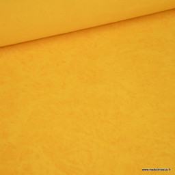 DESTOCKAGE coupon tissu faux uni moutarde pour nappe et décoration 9M