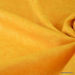 DESTOCKAGE coupon tissu faux uni moutarde pour nappe et décoration 9M