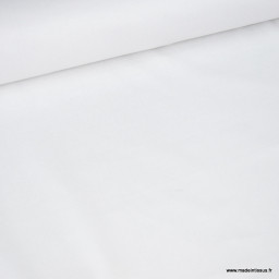 DESTOCKAGE rouleau tissu polyester coton blanc, 18m