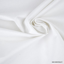 DESTOCKAGE rouleau tissu polyester coton blanc, 18m
