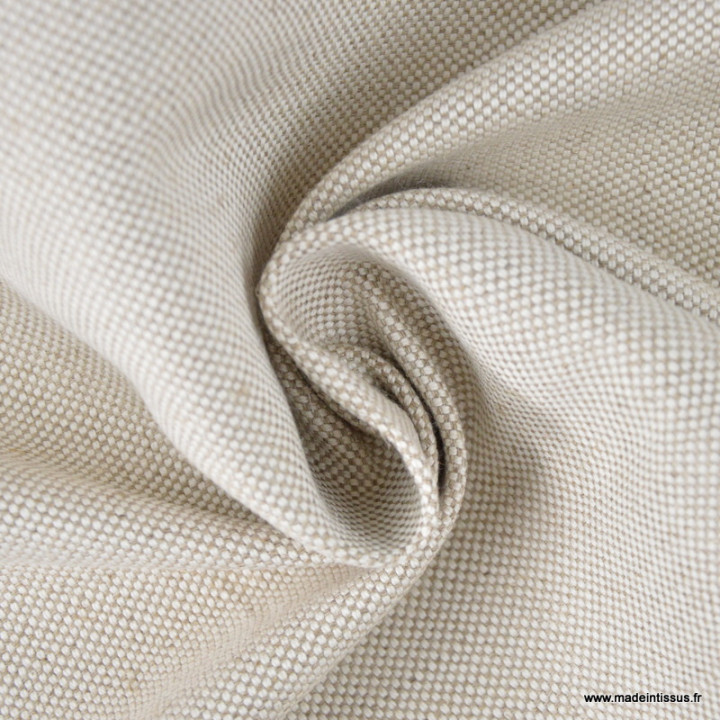 DESTOCKAGE Tissu natté ameublement lourd coton/polyester 2.5m