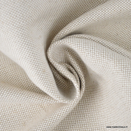 DESTOCKAGE Tissu natté ameublement lourd coton/polyester 2.5m
