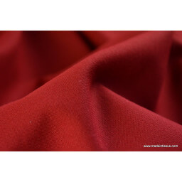 Tissu cretonne coton Oeko tex rouge hermès au mètre