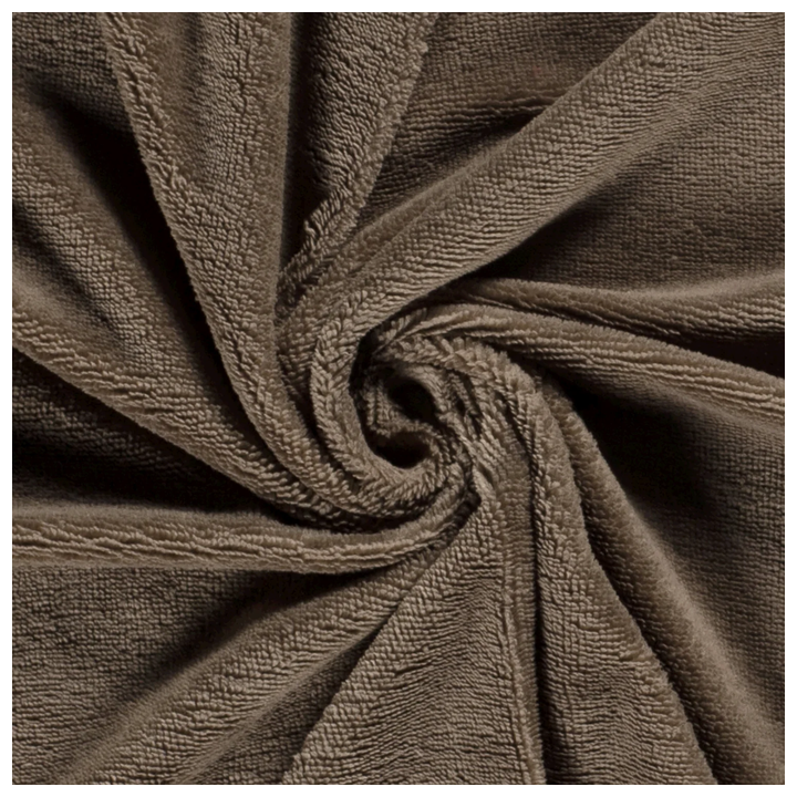 Tissu micro éponge de bambou Marron Taupe - OEKO TEX