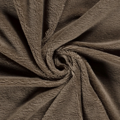 Tissu micro éponge de bambou Marron Taupe - OEKO TEX