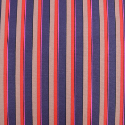 Tissu canva Kudi type bachette motif rayures Violet et rouge - OKEO TEX