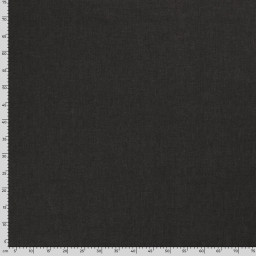 Tissu jean denim Fin et Souple en coton prélavé - Noir