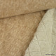 Tissu velours matelassé envers doudou - Taupe