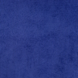 Tissu Velours côtelé washé bleu roi - oeko tex