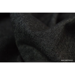 Tissu jean stretch coloris noir