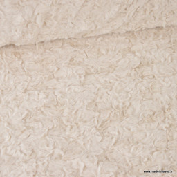 Tissu fausse fourrure Rabbit Brushed – Ecru
