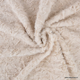 Tissu fausse fourrure Rabbit Brushed – Ecru