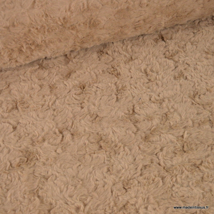 Tissu fausse fourrure Rabbit Brushed – Beige