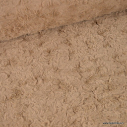 Tissu fausse fourrure Rabbit Brushed – Beige