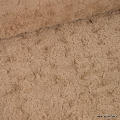 Tissu fausse fourrure Rabbit Brushed – Beige