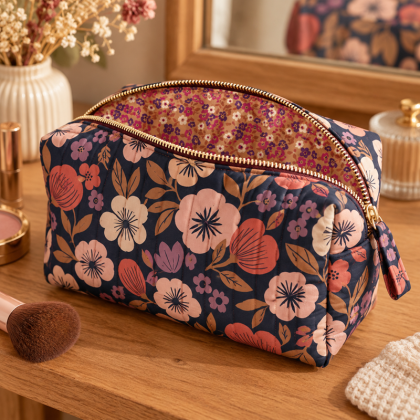 Tissu coton matelassé réversible Palawa - Thalie