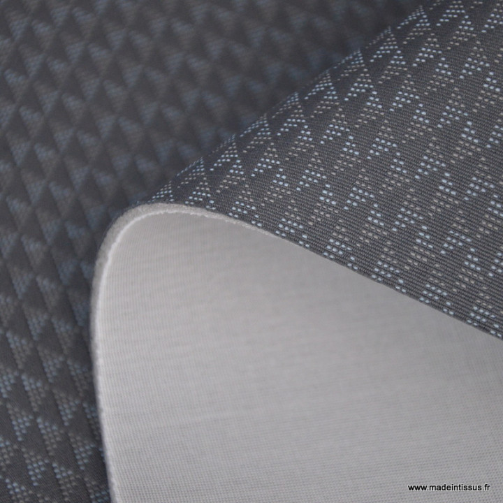 Tissu pour siège automobile - triangle gris