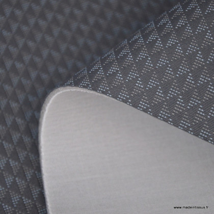 Tissu pour siège automobile - triangle gris