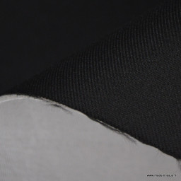 Tissu pour siège auto sergé uni noir
