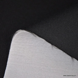 Tissu pour siège auto sergé uni noir