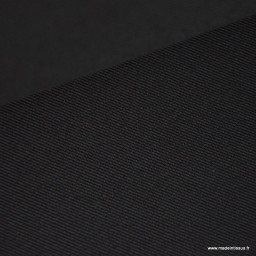 Tissu pour siège auto sergé uni noir