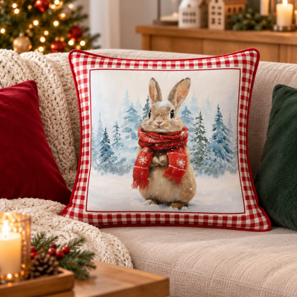 Panneau carré Biscotte - motif lapin