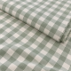 Tissu coton Celestin à grands carreaux Vichy Sauge