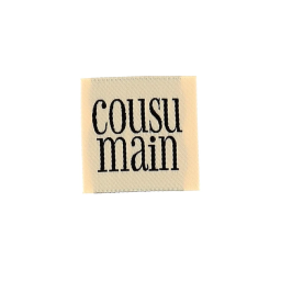 Étiquette tissée à coudre "Cousu Main"
